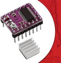 Iegefirm 5 vnt. stepper motor driver board stepstick drv8825 stepper driver controller stepper motor module radiator heatsink easy to use