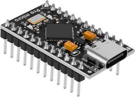 Yeluft 1 x iš anksto lituota Pro Micro 32u4 5v 16 Mhz kūrimo plokštė mikrovaldiklis Usb-c sąsaja, suderinama su Arduino Ide