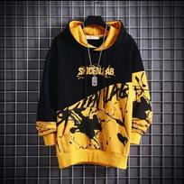 Hip Hop Hoodie Vyriški madingi megztiniai ilgomis rankovėmis, laisvi viršutiniai poros megztiniai XL