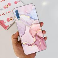 Silikoninis dėklas Samsung Galaxy A7 2018 dėklui A750 A750F dėklui Skaidrus TPU Madingas telefono dėklas Samsung A 7 2018 SM-A750F dėklams Samsung A7 2018