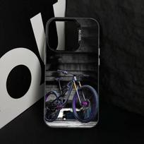 C-Cool M-Kalnų dviračio dviračio telefono dėklas, skirtas iPhone 17,16,15,14,13,12,11 Plus,Pro Max,XS,Spalvotas sidabruotas vidinis dangtelis iPhone14
