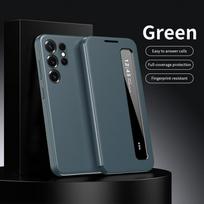 Skirta Samsung Galaxy S25 S24 S23 Ultra S25 Plus dėklas Išmanusis šoninis langelis Premium odinis Atidaromas be dangtelio Atsakymo dangtelis Galaxy S25 Ultra