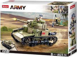 SLUBAN - Italijos tanko statybų žaidimas 2 in 1 - Vidutinis - M38-B0711