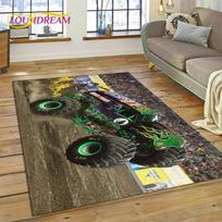 Monster Truck Monster Jam Animacinis Kilimas-Kilimėlis Miegamajam Svetainei Namų Sofos Dekoravimui, Vaikų Žaidimų Didelis Dekoras Grindų Kilimėlis 40x60cm( 15x23in ) black