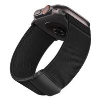 Magnetinis Nailoninis Dirželis Apple Watch apyrankėms ultra 3 2 49mm 40mm 44mm 46mm 42mm 45mm correa Apyrankė IWatch Series SE 3 8 9 10 11 38 40 41mm S10-42mm black