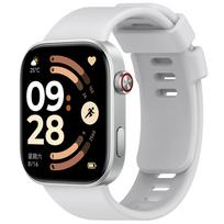Sportinis silikoninis dirželis Redmi laikrodžiui 6 5 4 Apyrankė Išmaniojo laikrodžio priedai Riešo dirželis Apyrankė dirželis Xiaomi Mi Band 8 Pro/9 Pro For Redmi Watch 4 šviesiai pilka spalva