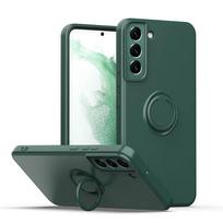 Skirta Samsung Galaxy S23 S24 Ultra Plus S22 S21 FE S10 Plus A32 A52 A72 A71 Apsauginis dėklas Skysto silikono žiedas Telefono laikiklis For Galaxy S22 Plus gray