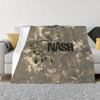 Nash Fishing logotipas flanelinis pledas karpių žvejybos reikmenys meškeriojimo naujiena mesti pledas namams 150*125cm patalynės užvalkalas 80x120cm