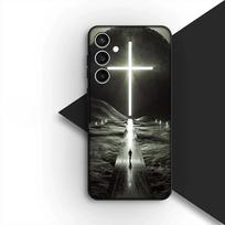 Jėzus Kristus Dievas Krikščioniškas Kryžius Dangtelis, skirtas Samsung Galaxy S22 S21 S20 FE Ultra Plus A07 A15 A16 A17 A25 A37 A57 + Telefono dėklas Galaxy S22+ 5G