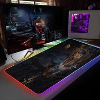 The W-Witchers Mouse Pad RGB Backlit Mouse Pad Laptop Mouse Pad Laptop Gamer Computer Desk Gaming Accessories RGB700x300x3mm