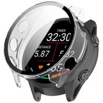Dėklas Garmin Forerunner 970 570 965 265 165 Visiškos apsaugos ekrano korpusas Venu 3/Vivoactive 5 HD Grūdintas stiklas+PC Dangtelis Forerunner 970 skaidri