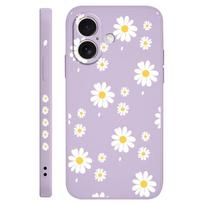 MargalapiųTelefono dėklas iPhone 16 16e 15 14 13 12 11 X XR XS Plus Pro Max Mini Silikoninis dangtelis iPhone 13 mini šviesiai violetinė spalva