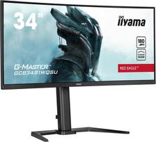 Monitorius Iiyama G-master Red Eagle Gcb3481wqsu-b1 išlenktas 1500r 86.4 cm 34 colių Va Led žaidimų monitorius Uwqhd Hdmi Dp Usb 3.2 0.3ms 180hz Hdr400 Adaptive Sync aukščio reguliavimas juodas