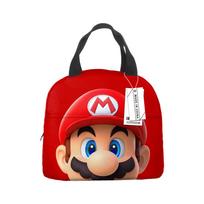 Super Mario Bros pietų krepšys vaikams su izoliacija iš Oksfordo audinio, nešiojamas mokyklos maisto konteineris Style A red