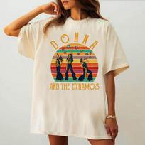 Mamma Mia marškinėliai mergaitei Grunge Spalvingi 80-ųjų Y2k 2000-ųjų Vintage marškinėliai hip hopas Gotikinis Universitetas Retro estetika Klasikiniai L beige