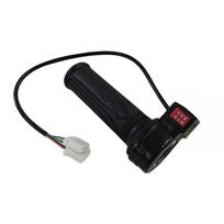 Funkcionalus elektrinio dviračio akceleratorius skirtingiems greičio nustatymams C black