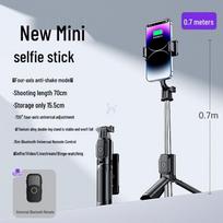 Compact 360° Rotating Tripod & Phone Holder for Travel gray