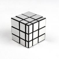 QiYi 3x3 Mirror Cube Gold Silver Brushed Magic Cube Speed Professional Puzzle Cubo Magico Toys for Children Blocks Gift Toy white