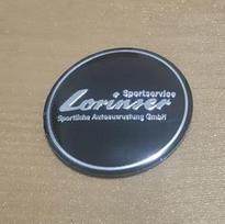 4 vnt. 45/56/60/65 mm modifikuotas ratlankio dangtelio logotipas Emblema Ženklelis lipdukas sportiniam rotiform carlsson lorinser ratlankio dangtelio lipdukas 45mm(4 stickers)