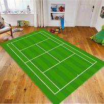 Teniso korto rašto kilimas žalias neslystantis grindų kilimėlis vaikų žaidimų kambariui miegamajam sporto tema kilimas teniso mėgėjams namų dekoras 80X120CM