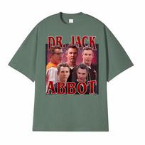 Funny Dr Jack Abbot Shawn Hatosy Graphic Tshirt Unisexs Clothing Harajuku Vintage Cozy T Shirt Cotton Loose Oversized Tshirts 4XL brown
