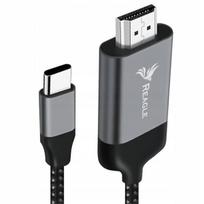 Reagle Usb-c 3.1 typ c į hdmi 4k 60hz mhl adapterio kabelis