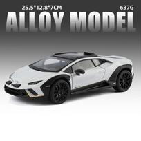 2026 Naujas 1:18 Lamborghini Huracán Sterrato Super Automobilio Išskirtinis Lydinio Automobilio Modelis Gimtadienio Dovana Stalo Dekoracija & Kolekcionuojamas Imitacinis Žaislas balta