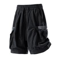 2026 Summer Trendy Ice Skin Feel Five-Point Cargo Shorts 3XL black