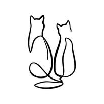 Sienų dekoracija Couple Cat Love, 1 vnt.