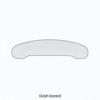 Transparent Car Styling Center Console Dashboard Interior Trim Protection Film TPU Protector Sticker for Porsche Taycan dashboard white