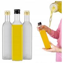 50x Stiklinės "marasca" 500 ml su dozatoriumi alyvuogių aliejui, actui