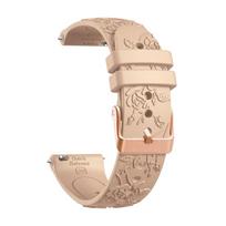 20 mm silikoninė laikrodžio apyrankė, skirta Garmin Vivoactive 6 5 3, dirželis, skirtas Forerunner 570 42 mm 165 / Venu Sq 2 / Venu, apyrankė, skirta Samsung Galaxy 7 6 5 4, apyrankė Galaxy Watch 7 6 5 4 beige
