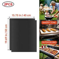 BBQ kepsninės kilimėlis nelipnus daugkartinis karščiui atsparus papildomai storas padėklas orkaitės įklotai kepimo kilimėliai lengvai valomas virtuvės lauko kepsninės įrankis