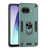 Military Grade Shockproof Case for Google Pixel 10A Pixel 10 Pro Protective Cover Ring Stand Holder Fundas Coque Google Pixel 10a žalia