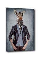 Reprodukcija Zebras su rūbais