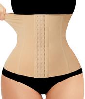 Juosmens korsetas Shapewear Pilvo kontrolė Kūno formuotojas Juosmens sutraukiklis Moterims Po gimdymo Juosmens juosta beige