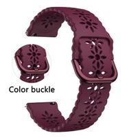 20mm Silicone Band For Amazfit GTS/2/2e/3/4/GTS2 Mini/GTR 42mm Sport Watch Bracelet Amazfit Bip U 3 Pro Strap Watchband Correa Universal 20mm Width vyno raudonos spalvos