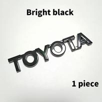 3D Toyota automobilio emblemos lipdukai Toyota Corolla Camry RAV4 Yaris CHR Auris Hilux automobilių stiliaus lipdukų priedai 11.5 cm X 2 cm gray