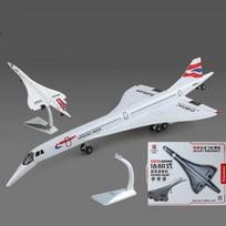1:168 Lydinio Concorde Viršgarsinis Vidutinio Nuotolio Transportinis Lėktuvas Modelis Metalo Keleivinis Civilinis Lėktuvas Modelis Garsas Šviesa Vaikų Dovana gray