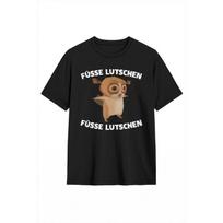 Pėdų siurbimas- Pėdų siurbimas X Lemūro Memas Juokingi unisex marškinėliai, 180G S įvairiaspalvis