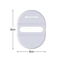 For Mercedes Benz 4PC Car Door Lock Anti Rust Protective Cover Car Door Lock Cover For Mercedes Benz AMG W124 W202 W203 W204 W210 W212 CLK Sticker white