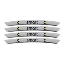 4 vnt. AMG emblema Automobilio ratų lipdukas Ratlankių apdanga Lipdukas Priedai  Mercedes Benz Brabus Smart Maybach W204 GLC CLA W205 W203 VN9 gray