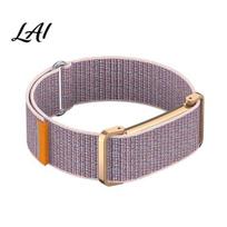 Minkšta nailoninė laikrodžio apyrankė Fitbit Air, kvėpuojanti, austas sportinis dirželis, reguliuojama, keičiama, lengva, riešo dirželis, apyrankė, vyrams, moterims, nuo prakaito P gray