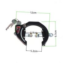 1 rinkinys Anti-theft Alloy su 2 raktais Dviračio Pasagos formos spyna Kalnų dviračiui Road Bicycle Krabo letenos spyna DIY Aksesuarai Small black