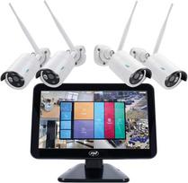 Monitorius Pni House Wifi650 vaizdo stebėjimo rinkinys - 4 kameros Full Hd Wi-fi P2p ir 12 colių Lcd monitorius