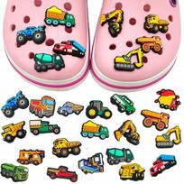 Dkm prisegamas ženklelis batams Crocs, Crocs batai, dekoracija, automobiliai, sunkvežimis, kranas 20