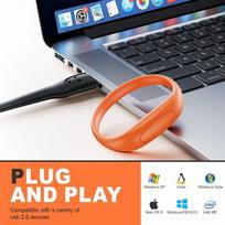 USB laikmena Uflatek usb atmintinės 16gb usb 2.0 atmintinė apyrankė, 10 vnt. pakuotė, spalvinga atmintinė, nešiojama atmintinė, naujoviška usb atmintinė 16gb išorinė duomenų atmintinė dovanoms