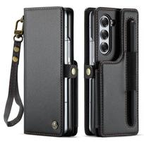 For Samsung Galaxy Z Fold 6 Case with Pen Holder Slot, RFID Blocking Wallet Phone Case for Galaxy Z Fold 6 with Wristlet Strap For Galaxy Z Fold 6 juoda