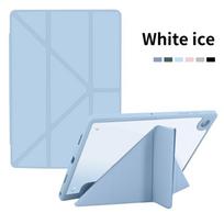 Multi-fold Smart Cover For Samsung Tab A11 A9 Plus 11 Case Galaxy Tab S10 S9 S7 FE S8 Plus 10.9 11 13.1 12.4 S6 lite 10.4 Funda Tab A11 8.7 inch mėlyna