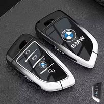Automobilio rakto dėklas Dangtelis Korpusas BMW 1 2 3 4 5 6 7 serijai X1 X3 X4 X5 X6 X7 F20 G20 G30 G05 G11 F15 F16 G01 G02 F48 Automobilio priedai black